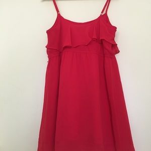 Beautiful Red Flowy Dress!! 👗